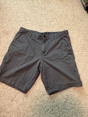 Marc Anthony Men's Dark Gray Flat Front Casual Shorts